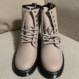 Dr. Martens Light Tan Lace-Up Boots Women’s
